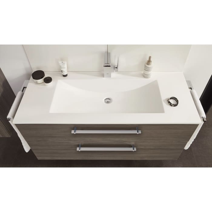 Puris Cool Line Waschtischunterschrank 120 x 47 x 52,4 cm, Griff 340