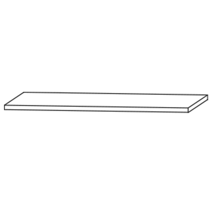 Puris c!mano Ablageplatte 60,2 cm für Klappenschrank, Stärke 1,6 cm