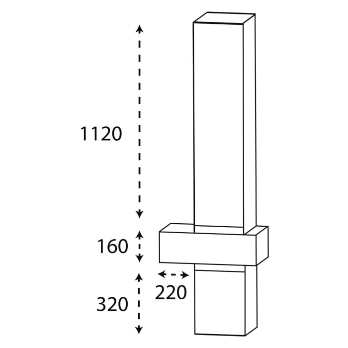 Puris c!puro Hochschrank 60 cm mit 1 Tür, Anschlag rechts, 1 Schubkasten, 1 Auszug, Griff 351