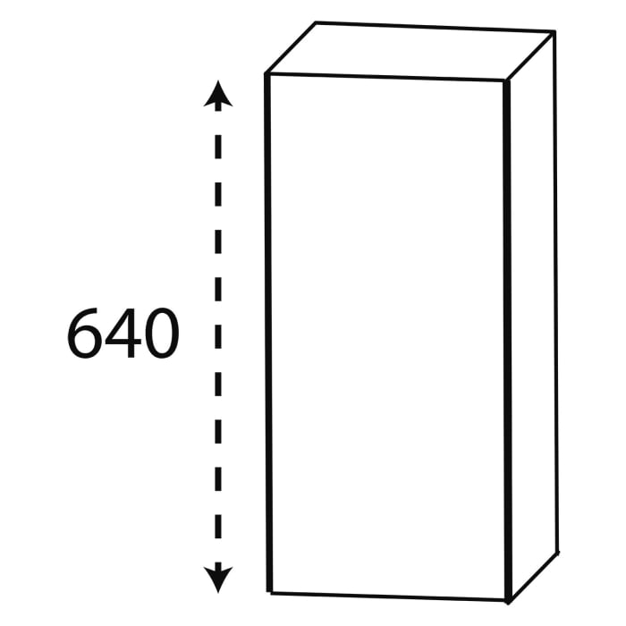 Puris c!puro Oberschrank 30 cm mit 1 Tür, Anschlag links, Griff 351