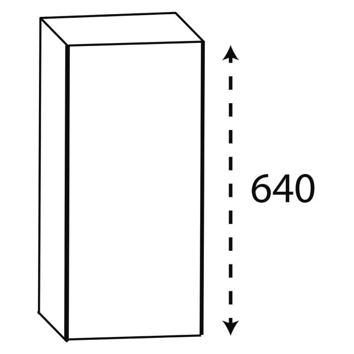 Puris c!puro Oberschrank 30 cm mit 1 Tür, Anschlag rechts, Griff 352