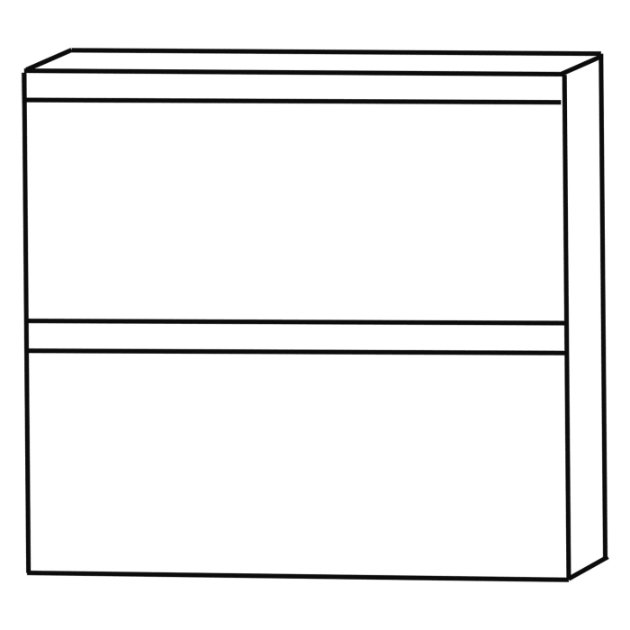 Puris c!puro Unterschrank 30 cm mit 1 Schubkasten, 1 Auszug, Griff 351