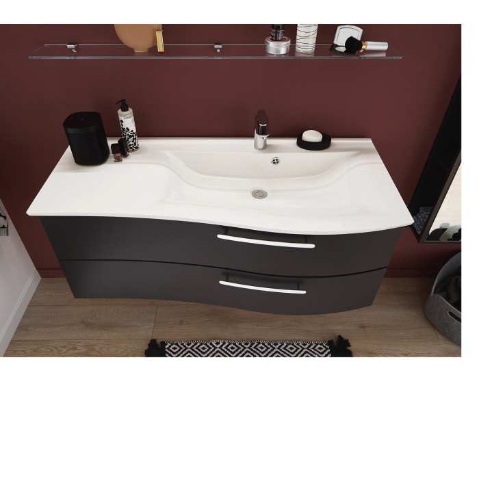 Puris Ersatz-Mineralguß-Waschtisch 121,2 cm