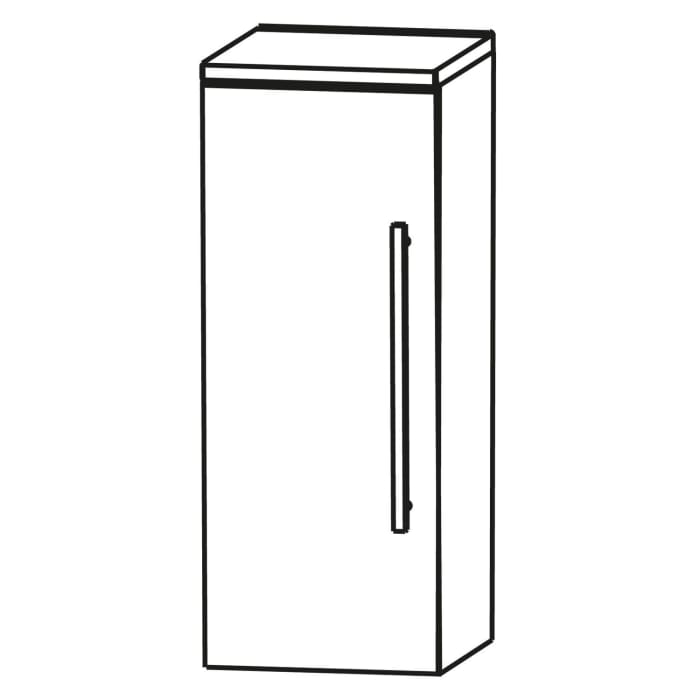 Puris Linea Highboard 30 x 30 x 65,6 cm mit 1 Tür, Anschlag links, Griff 350