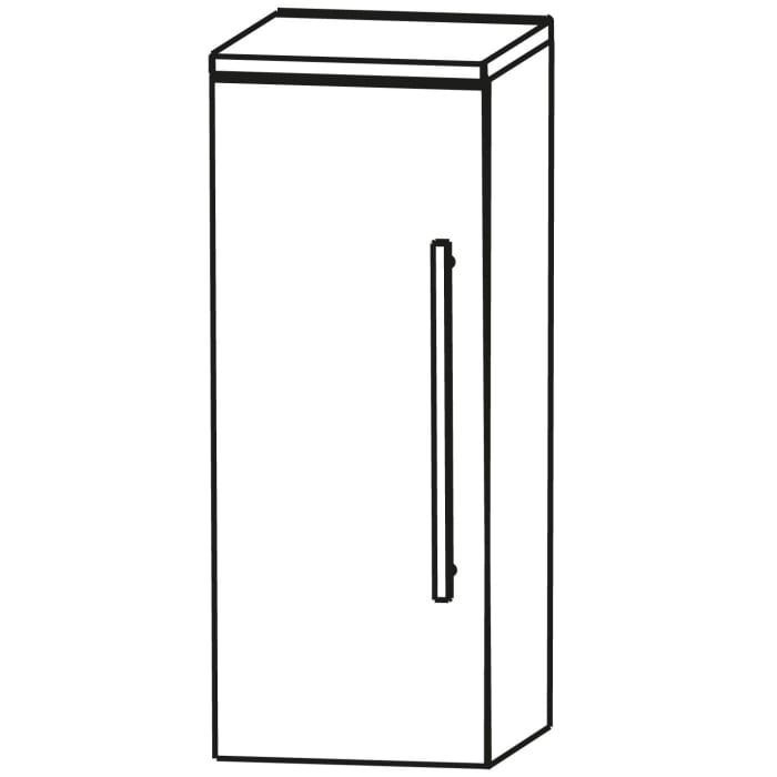 Puris Linea Highboard 40 x 30 x 65,6 cm mit 1 Tür, Anschlag links, Griff 350