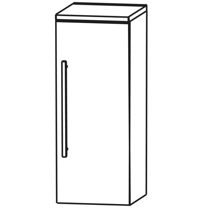 Puris Linea Highboard 40 x 30 x 65,6 cm mit 1 Tür, Anschlag rechts, Griff 350