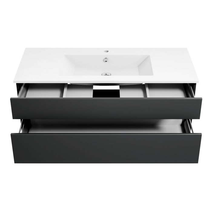 Puris Next4You twenty one Waschtischkombination 120 cm mit Spiegel und 2 Mittelschränken