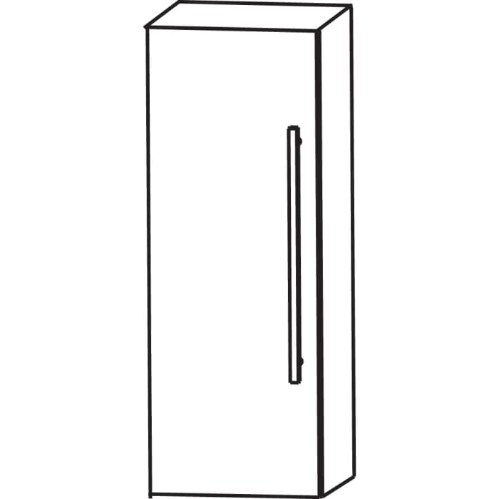 Puris Quada Oberschrank 40 x 15 x 80 cm mit 1 Tür Anschlag links, Griff 321