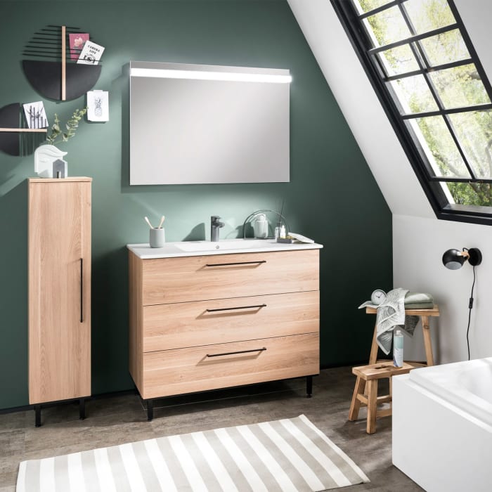 Puris Quada Waschtischkombination 122 cm, Griff 335