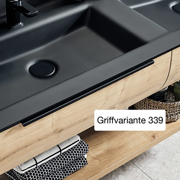 Puris Rounds Hochschrank 40 x 30 x 162,8 cm mit 2 Türen, Anschlag rechts, Griff 339