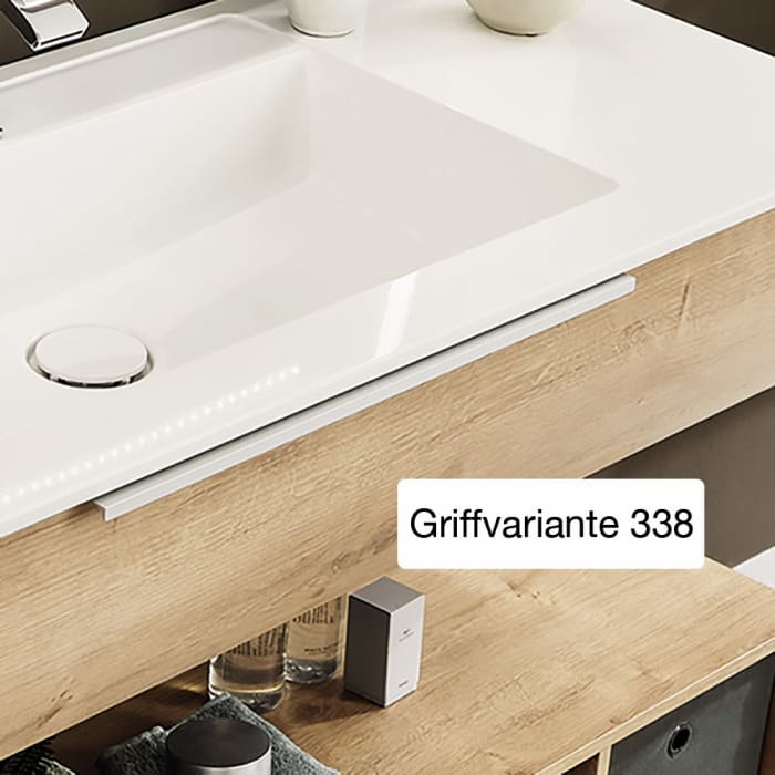 Puris Rounds Unterschrank 60 x 30 x 50,8 cm mit 1 Schubkasten, 2 Türen, Griff 338