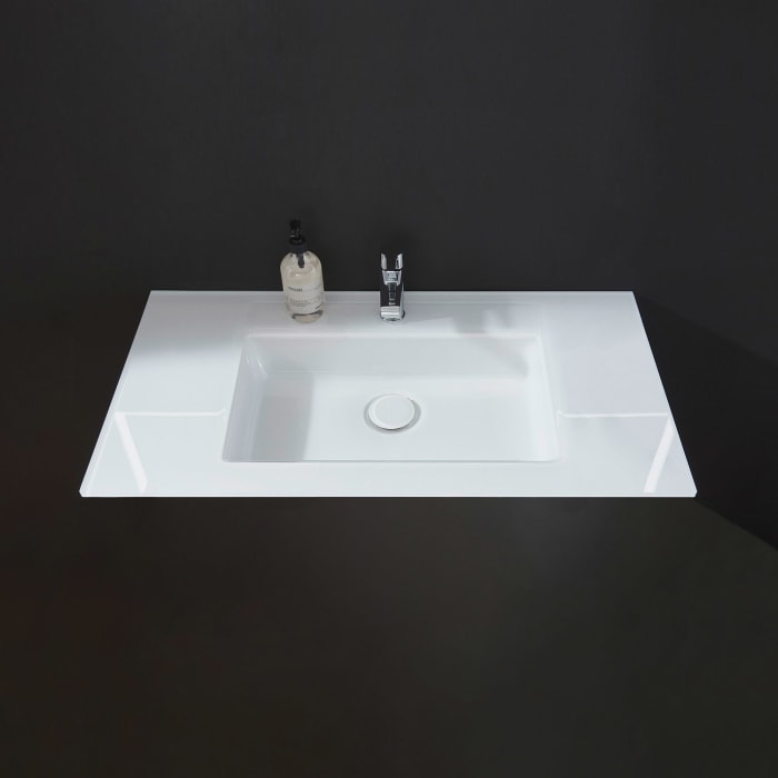 Puris Rounds Glas-Möbelwaschtisch 93,2 cm