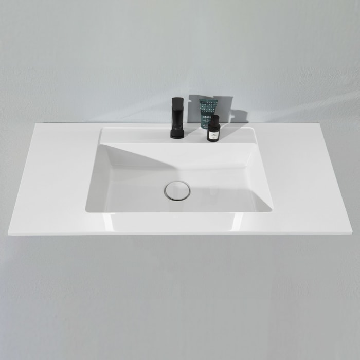 Puris Rounds STONEPLUS Möbelwaschtisch 123,2 cm