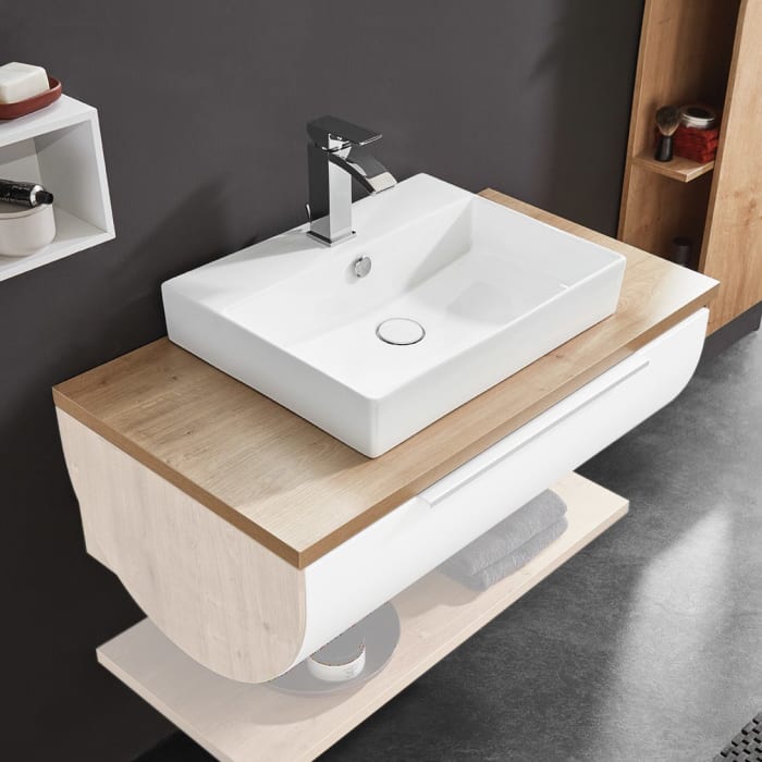 Puris Rounds Waschtischplatte 122,6 x 49,5 cm