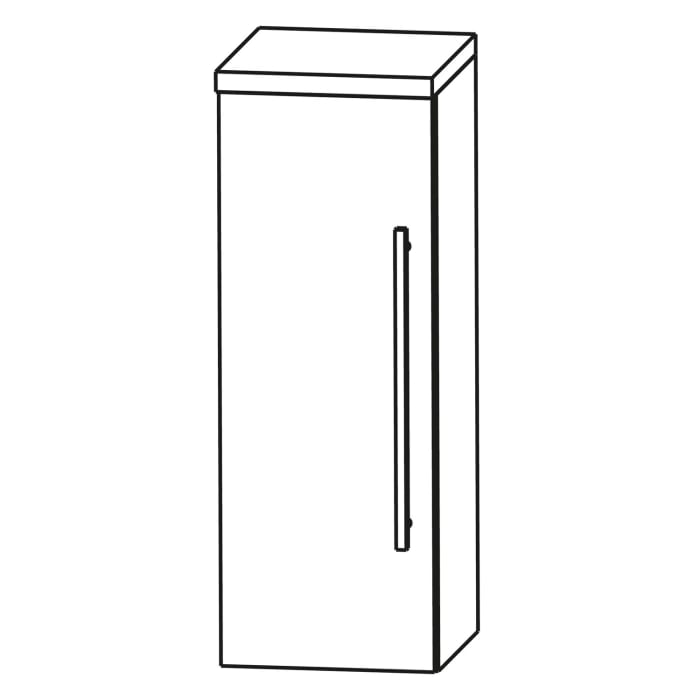 Puris Speed Highboard 40 cm mit 1 Tür, Anschlag links