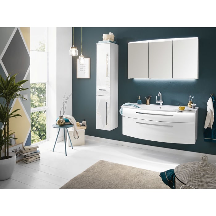 Puris Speed Hochschrank 30 cm mit 2 Türen, Anschlag links und 1 Schubkasten