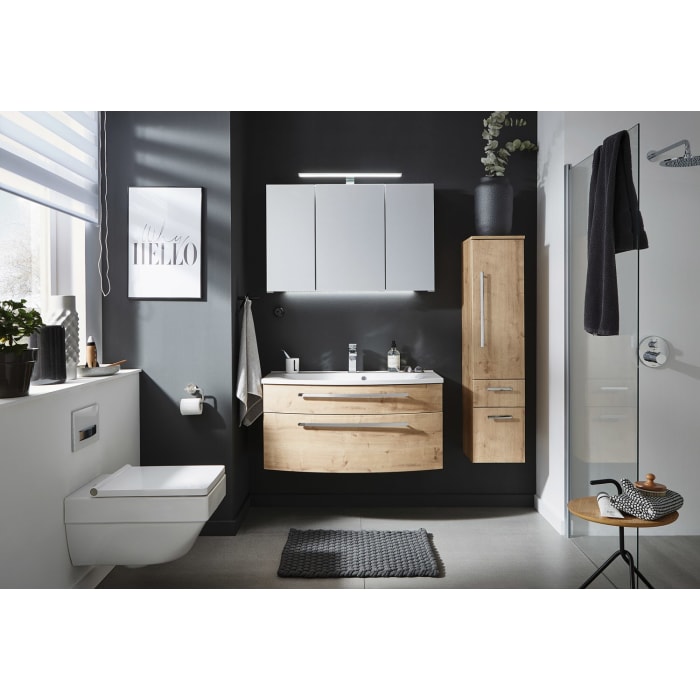 Puris Speed Serie 3 Spiegelschrank 80 cm mit 3 Türen