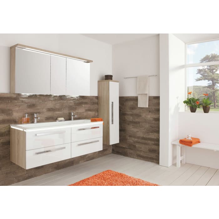 Puris Star Line Mittelschrank 40 x 30 x 130,8 cm mit 1 Tür, Anschlag rechts, Griff 294