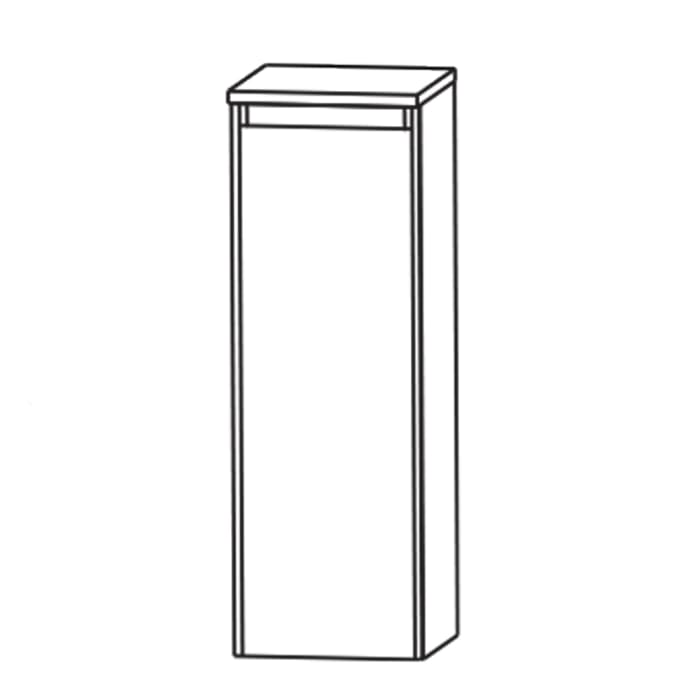 Puris Unique Highboard mit Wäschekippe 32,2 x 32,5 x 84 cm, grifflos