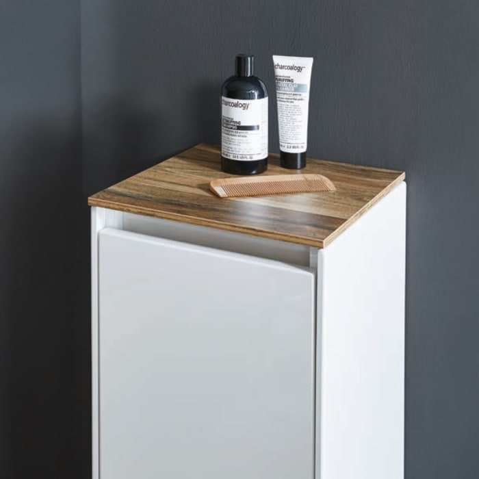 Puris Unique Highboard mit Wäschekippe 32,2 x 32,5 x 84 cm, grifflos