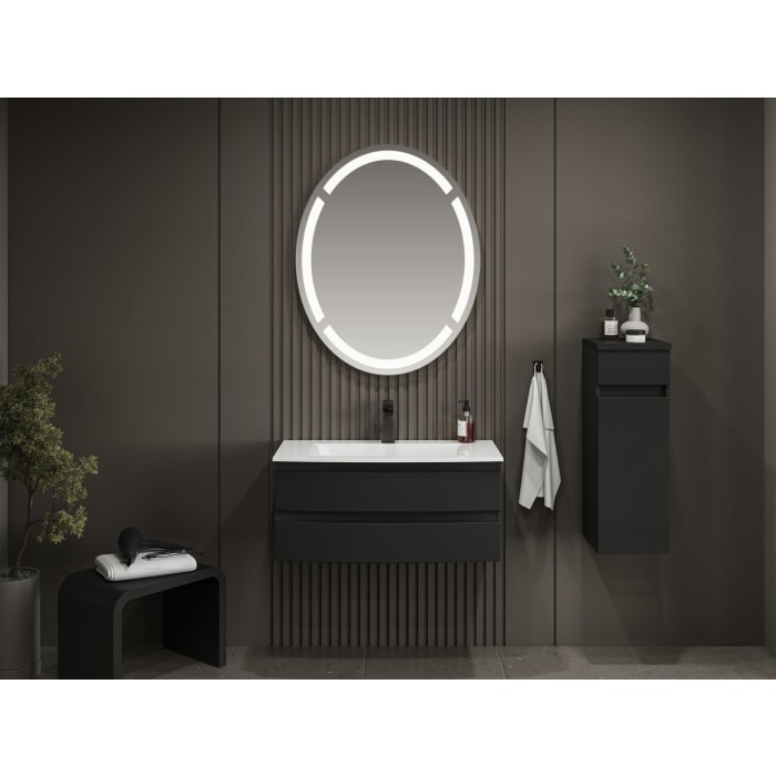 Puris Vora Highboard 30 cm mit 1 Tür, Anschlag links, 1 Metallschubkasten