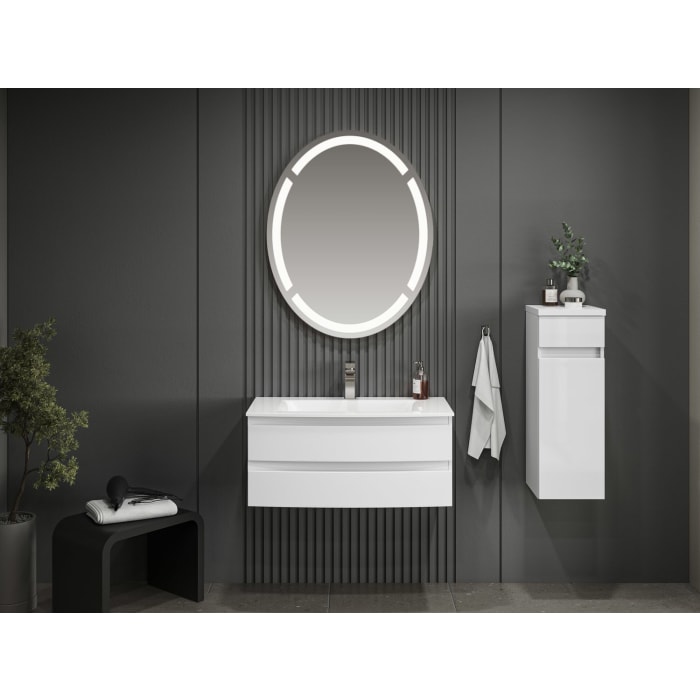 Puris Vora Highboard 30 cm mit 1 Tür, Anschlag rechts, 1 Metallschubkasten