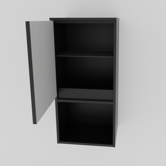 Puris Vora Highboard 40 cm mit 1 Tür, Anschlag links, 1 offenes Fach