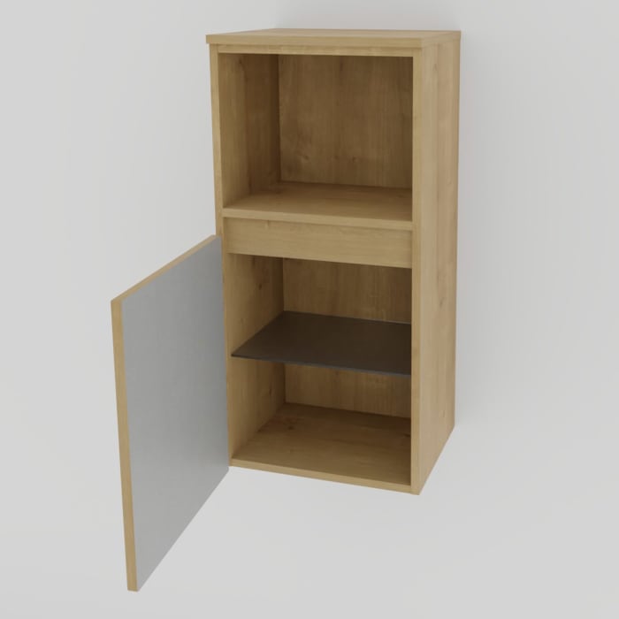 Puris Vora Highboard 40 cm mit 1 Tür, Anschlag links, 1 offenes Fach
