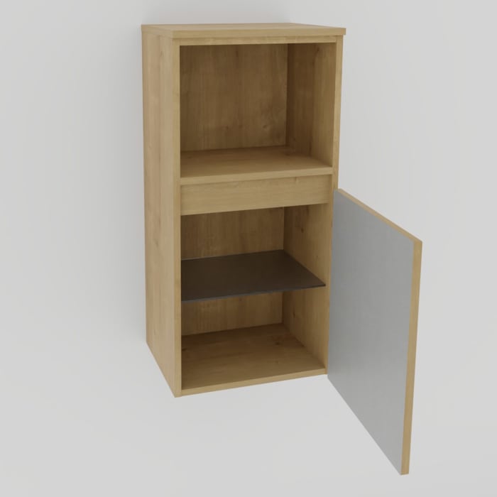 Puris Vora Highboard 40 cm mit 1 Tür, Anschlag rechts, 1 offenes Fach