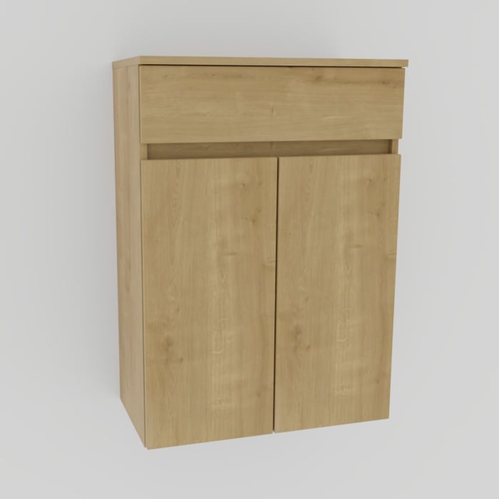 Puris Vora Highboard 60 cm mit Wäschekippe und Metallschubkasten