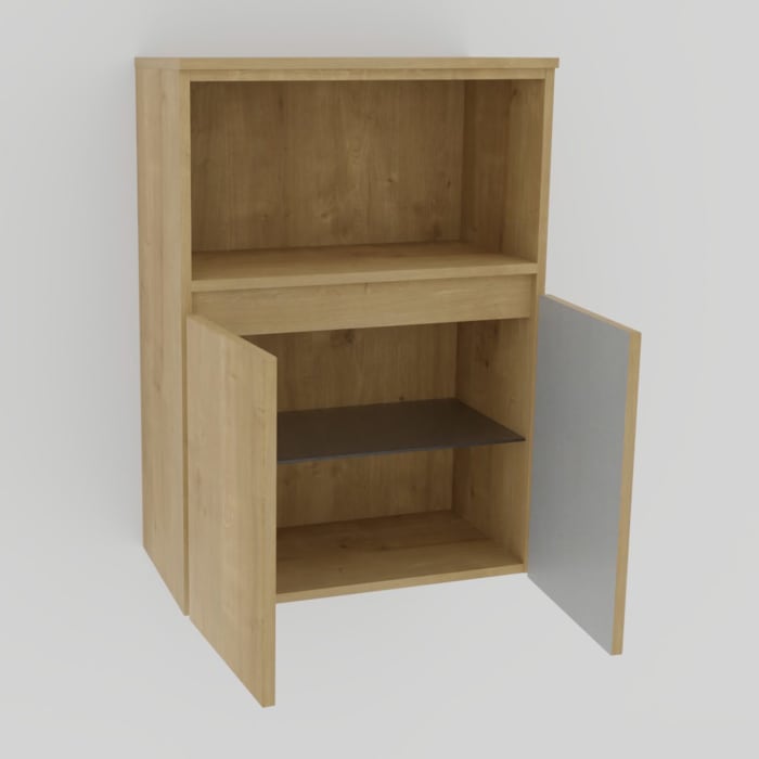 Puris Vora Highboard 60 cm mit 2 Türen und 1 offenem Fach