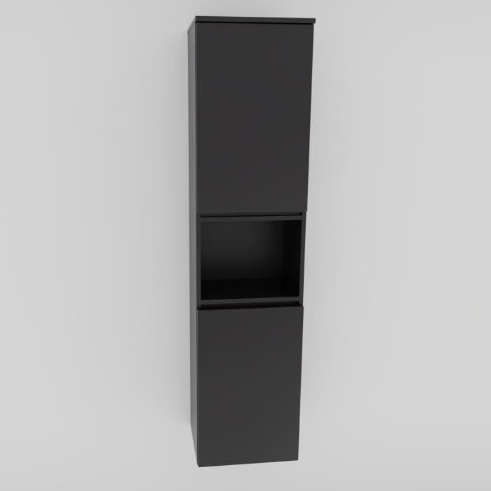 Puris Vora Hochschrank 40 cm mit 2 Türen, Anschlag rechts und 1 offenem Fach