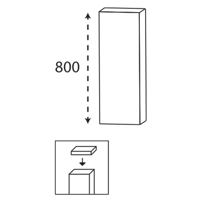 Puris Vora Oberschrank 30 cm mit 1 Tür, Anschlag rechts