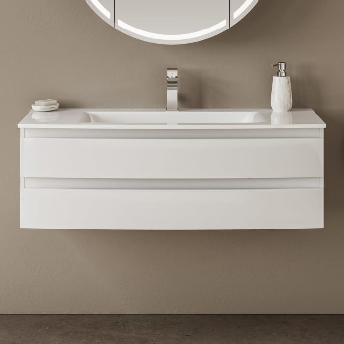 Puris Vora Badmöbel-Set 121,2 cm evermite Waschtisch mit Unterschrank