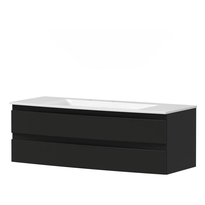 Puris Vora Badmöbel-Set 121,2 cm evermite Waschtisch mit Unterschrank