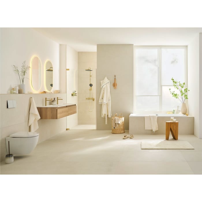 Puris Vora Flächenspiegel oval mit Spiegelheizung