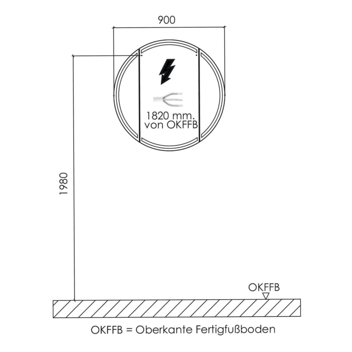 Puris Vora Spiegelschrank rund
