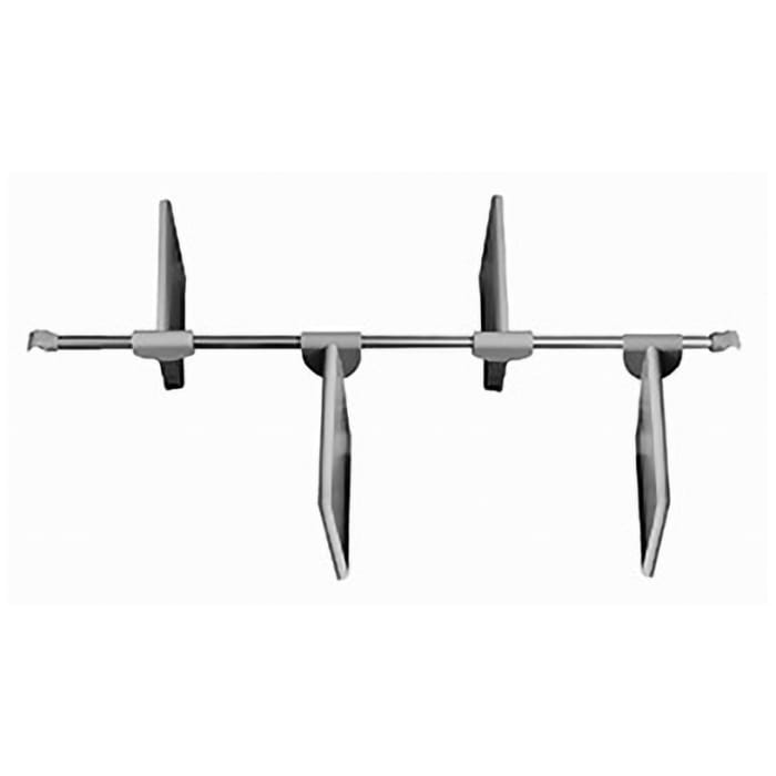 Puris Auszugseinteilung inkl. Befestigungsstange und 4 Elementen, für 80 cm Schrankbreite