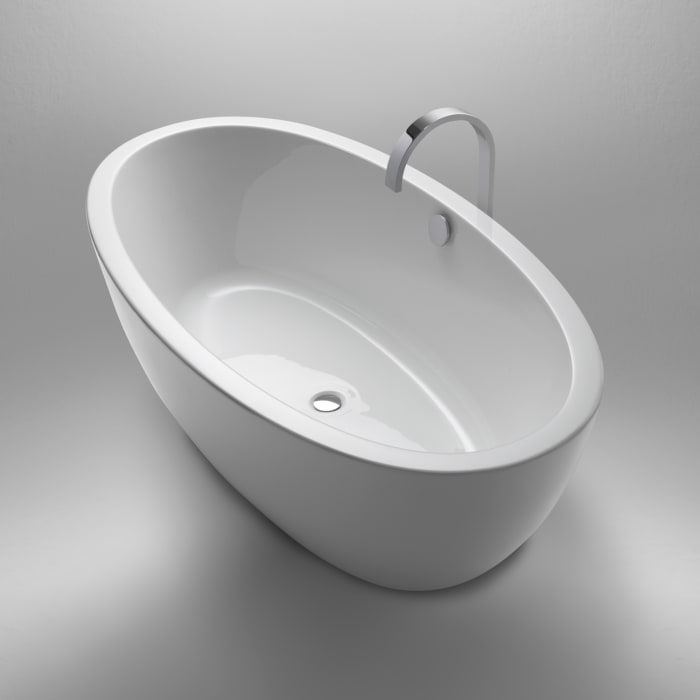 Repabad Ferrara freistehende Ovalbadewanne 170 x 85 cm