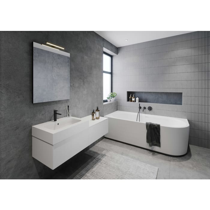 Riho Desire Corner Eck-Badewanne 184 x 84 cm links mit Sparkle Mood