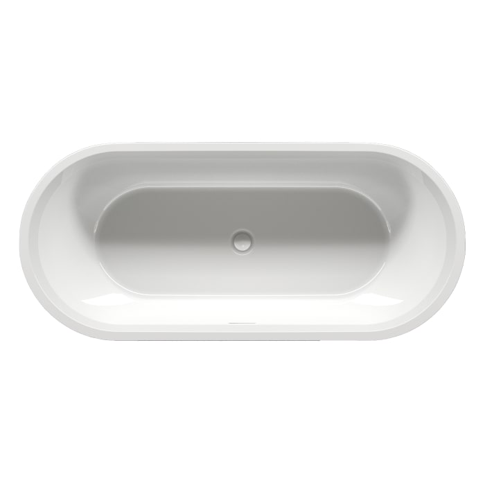 Riho Inspire freistehende Badewanne 160 x 75 cm mit Riho Fall