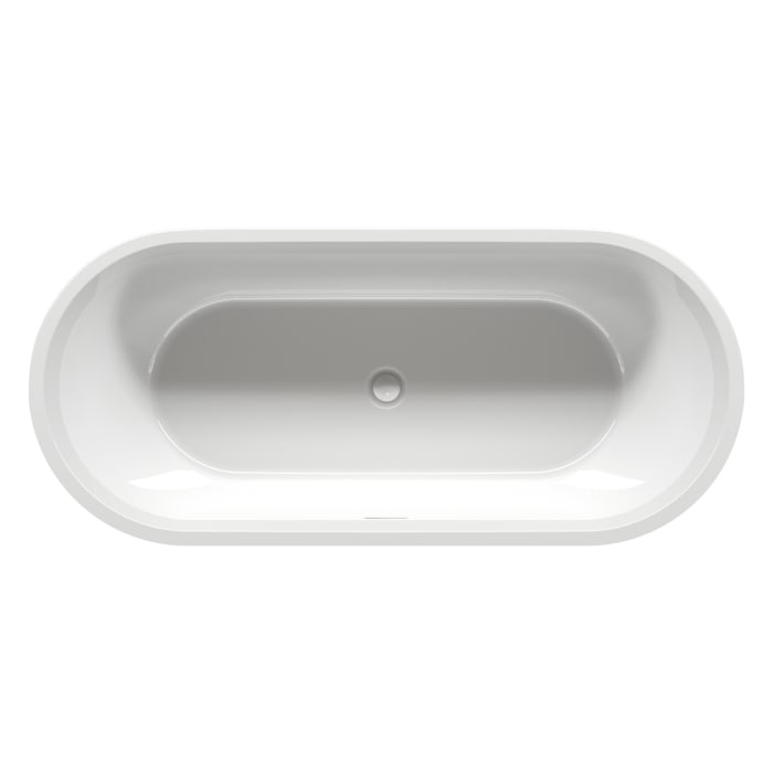 Riho Inspire freistehende Badewanne 180 x 80 cm mit Riho Fall