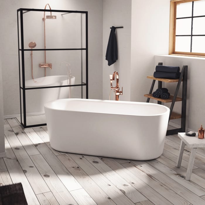 Riho Modesty freistehende Badewanne 170 x 76 cm