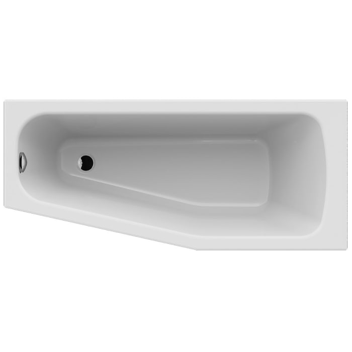 Riho Dola Raumspar-Badewanne 160 x 70 x 4 cm links