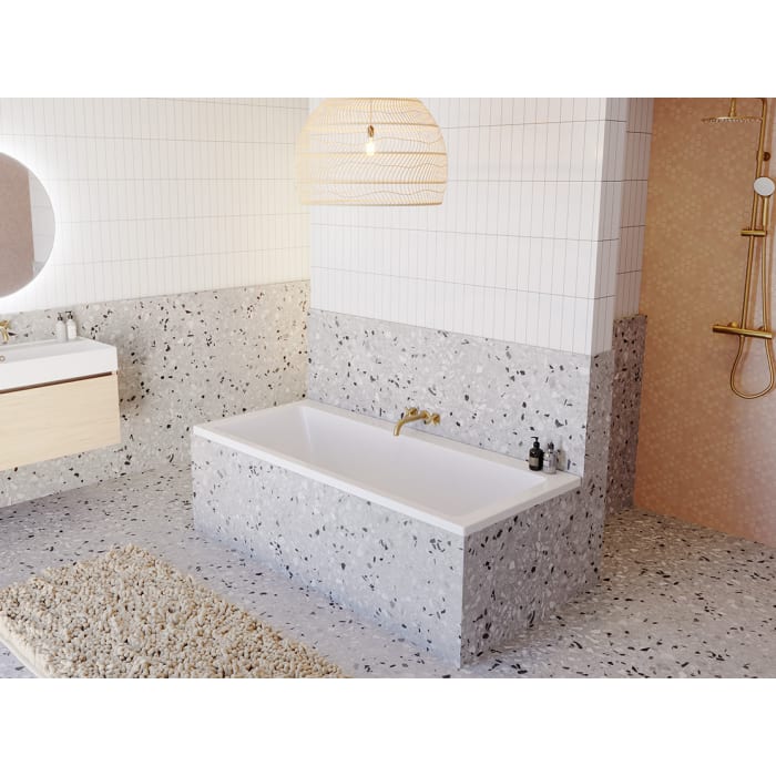 Riho Lusso Wall Whirlpool 180 x 80 cm Air 11 Jets, rechts