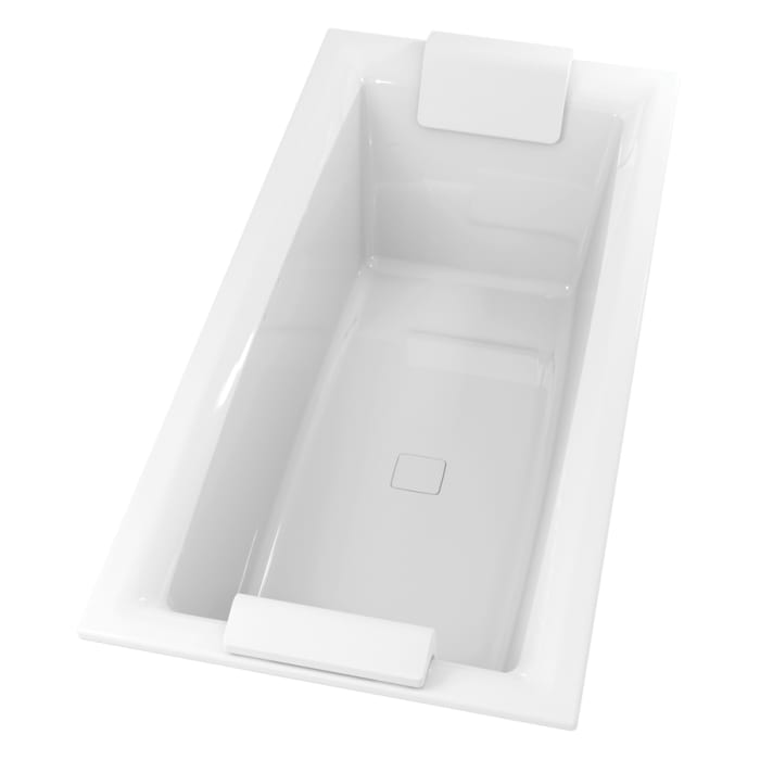 Riho Still Square Rechteck-Badewanne 175 x 75 cm, Plug & Play