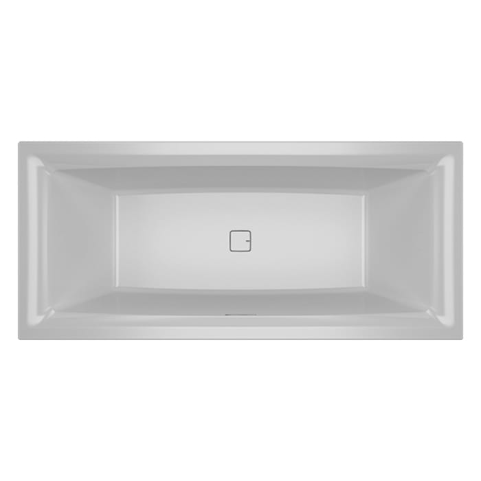 Riho Still Square Rechteck-Badewanne 180 x 80 cm, Plug & Play und Riho Fall