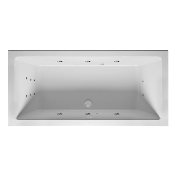 Riho Rethink Cubic Badewanne 170 x 75 cm rechts mit Riho Fall + Flow-System