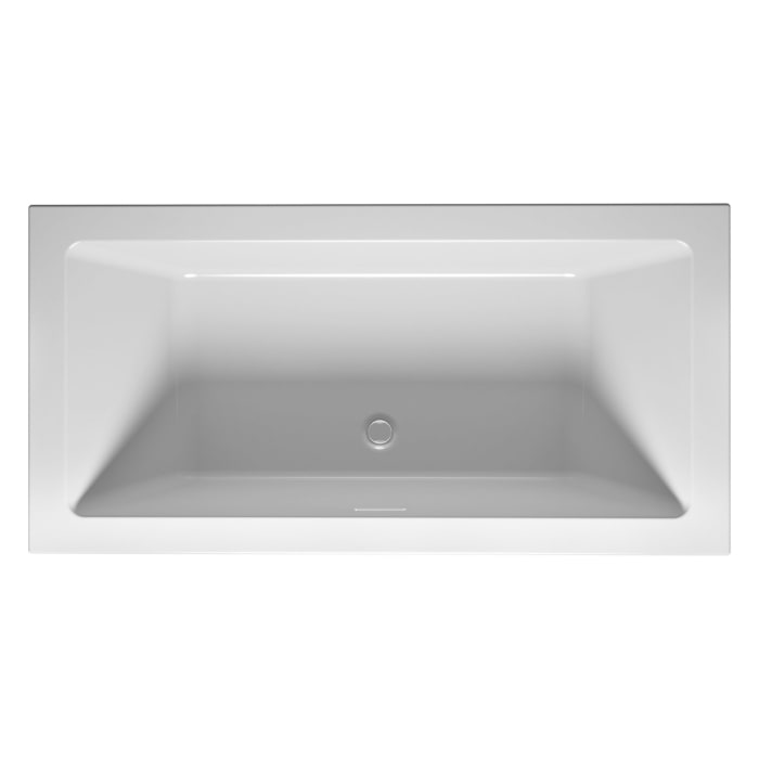 Riho Rethink Cubic Badewanne P & P, Back-2-Wall und Riho Fall 170 x 75 cm links