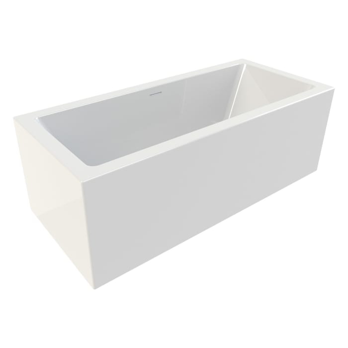 Riho Rethink Cubic Badewanne P & P, Back-2-Wall und Riho Fall 200 x 90 cm links